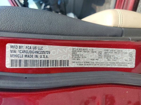 2022 DODGE DURANGO GT