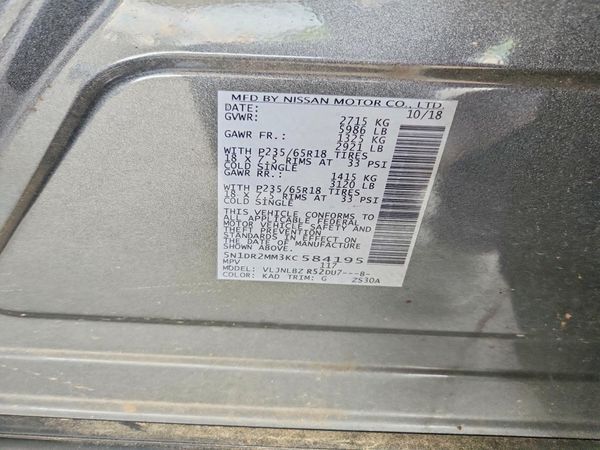 2019 NISSAN PATHFINDER
