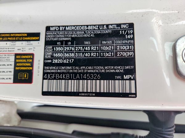 2020 MERCEDES-BENZ GLE GLE350-4M