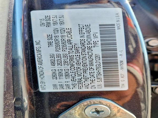 2016 ACURA RDX Advance Package