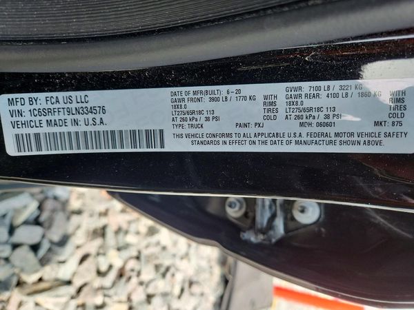 2020 RAM 1500 Big Horn, Lonestar