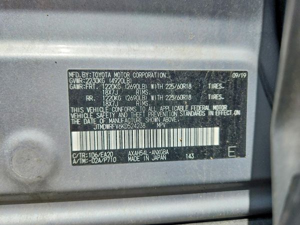 2019 TOYOTA RAV4