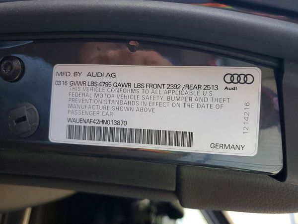 2017 AUDI A4 quattro Premium Plus
