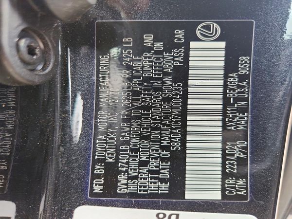 2021 LEXUS ES 300h Premium