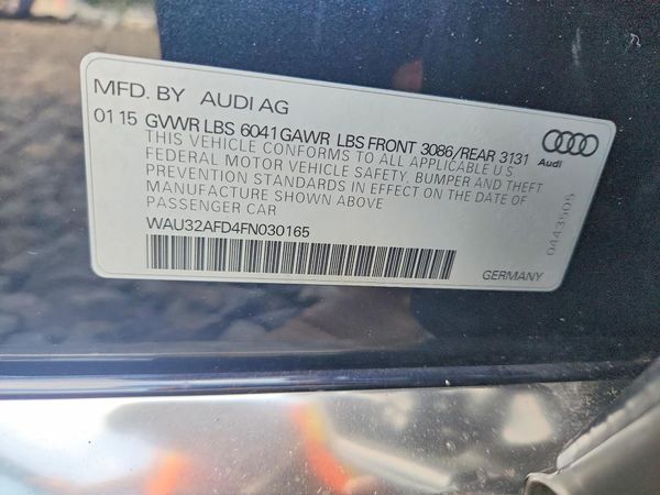 2015 AUDI A8 L