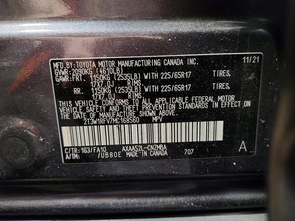 2021 TOYOTA RAV4 XLE