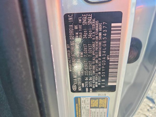 2020 KIA SORENTO