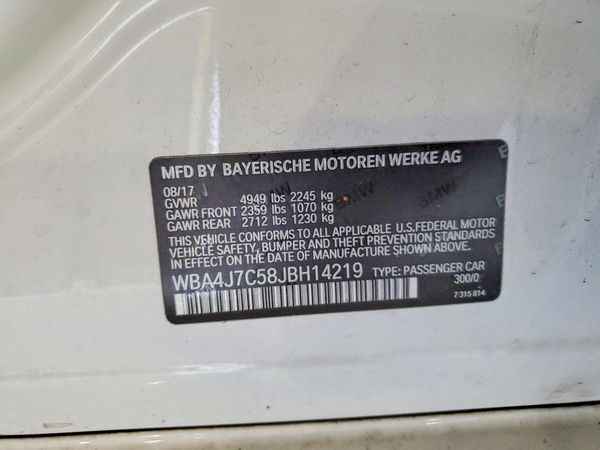 2018 BMW 440XI xDrive Gran Coupe