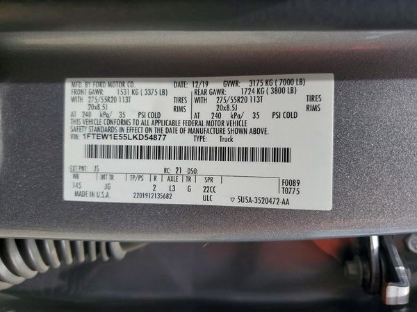2020 FORD F150