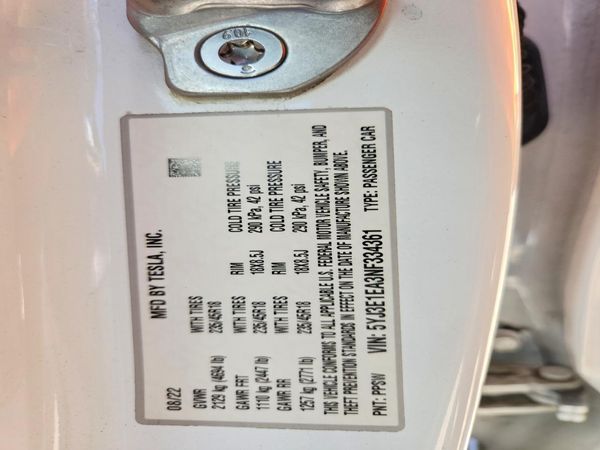 2022 TESLA MODEL 3