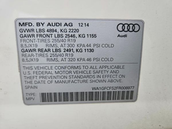 2015 AUDI Q3 quattro Prestige