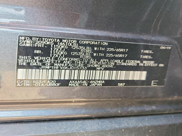 2019 TOYOTA RAV4 XLE / XLE Premium 4WD