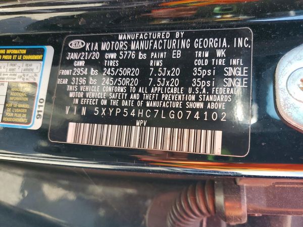 2020 KIA TELLURIDE SX