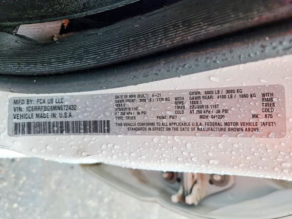 2021 RAM 1500 Big Horn, Lonestar