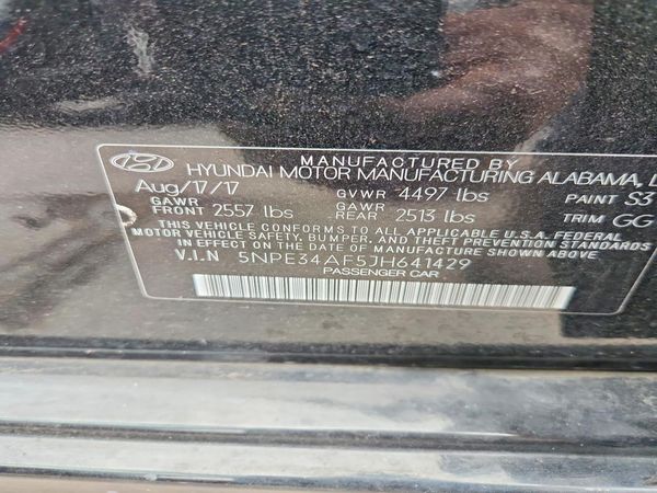 2018 HYUNDAI SONATA