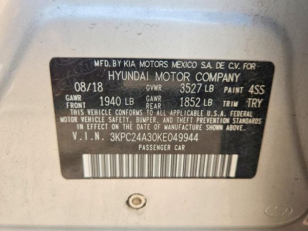 2019 HYUNDAI ACCENT SE and SEL