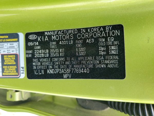 2015 KIA SOUL GLS(Middle grade)