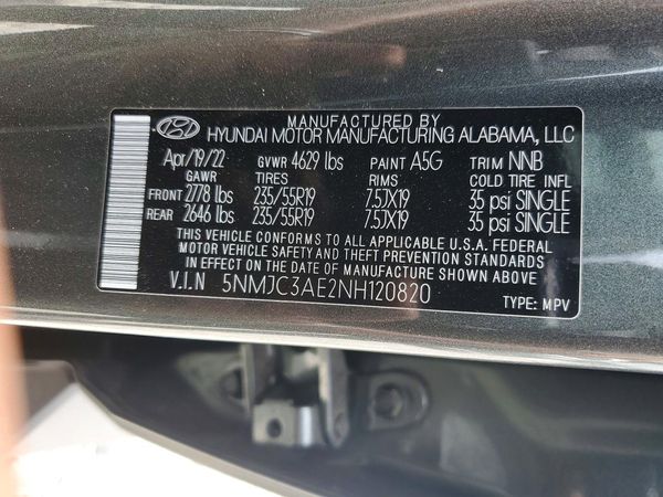 2022 HYUNDAI TUCSON SEL Premium Pkg