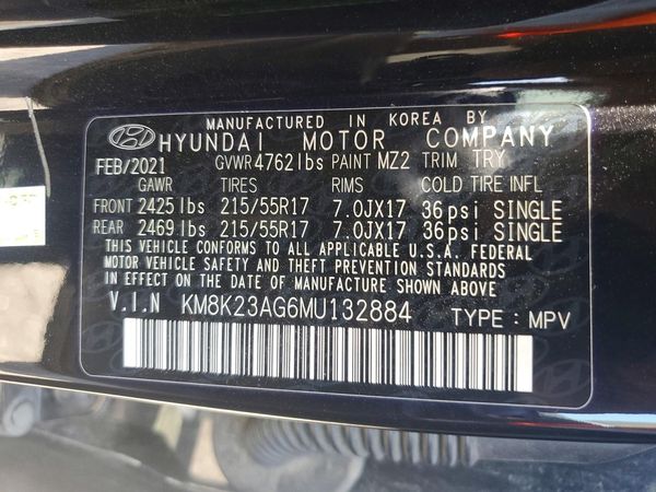 2021 HYUNDAI KONA