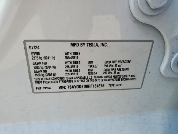 2024 TESLA MODEL Y