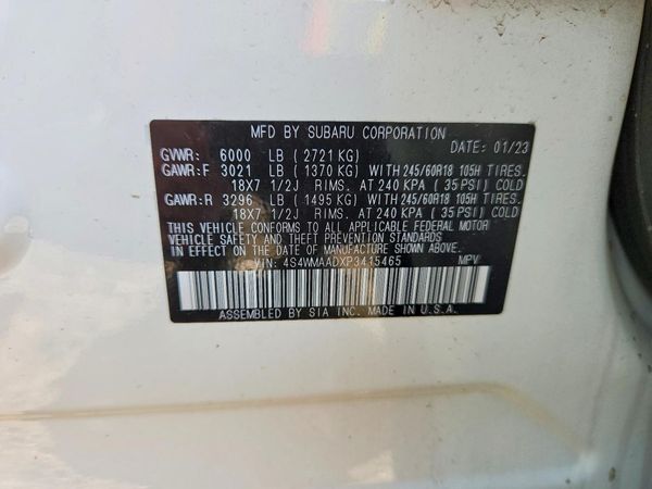 2023 SUBARU ASCENT Base ES