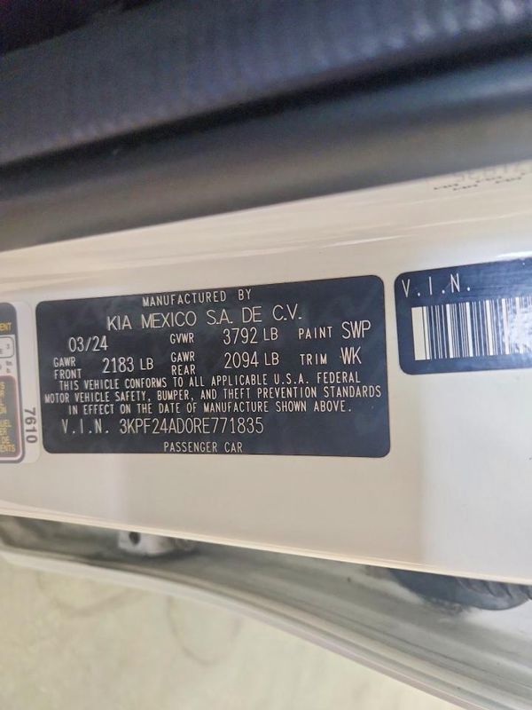 2024 KIA FORTE LX, LXS