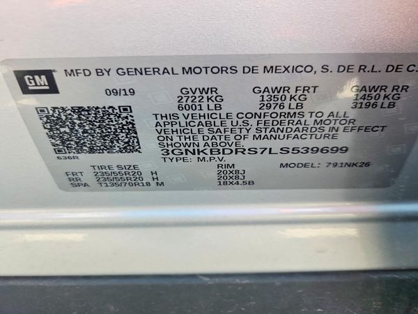 2020 CHEVROLET BLAZER 3LT