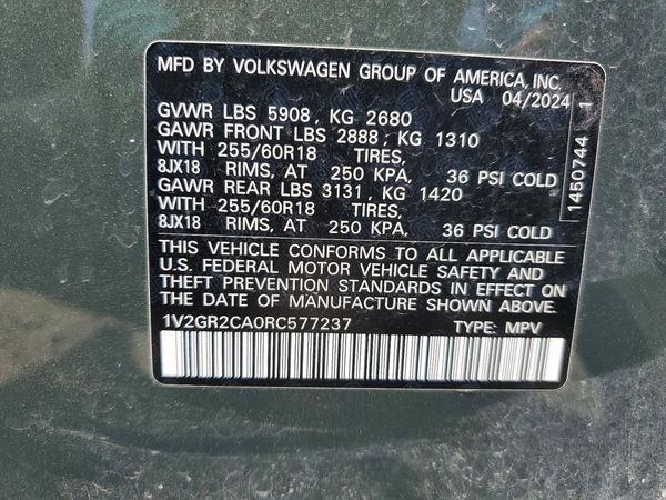 2024 VOLKSWAGEN ATLAS 4Motion Peak Edition SEL