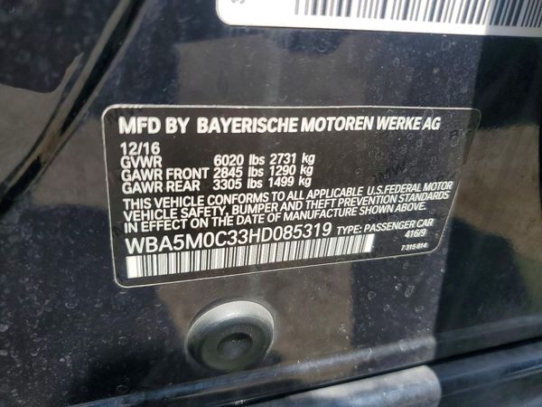 2017 BMW 550 xDrive GT