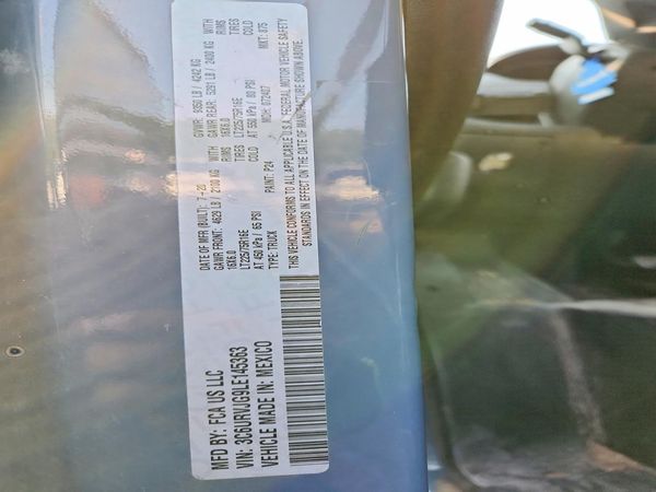 2020 RAM PROMASTER 3500 VF