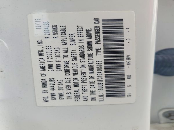 2016 ACURA TLX Base