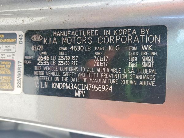 2022 KIA SPORTAGE LX, LX Value Edition Pkg