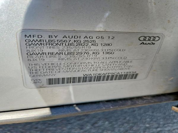2012 AUDI Q5 Premium Plus