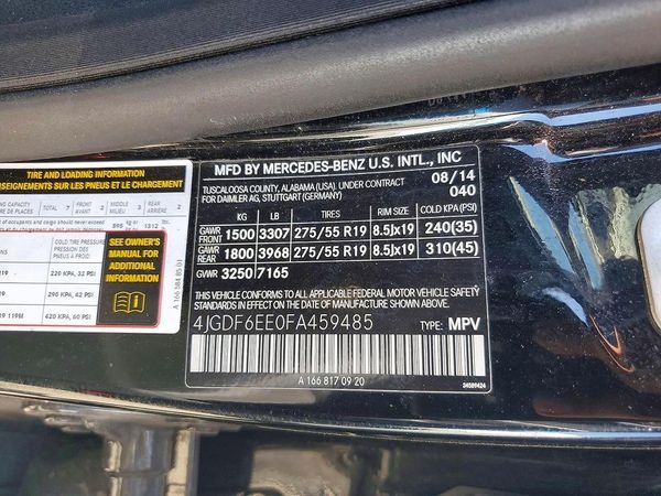 2015 MERCEDES-BENZ GL GL450