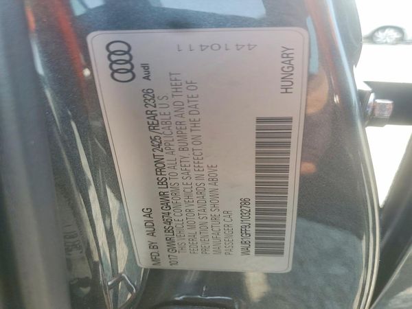 2018 AUDI S3 quattro Premium Plus