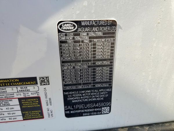 2025 LAND ROVER RANGE ROVER SPORT P360 SE