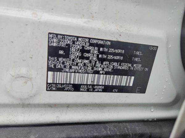 2021 TOYOTA RAV4 XSE HV — VINS