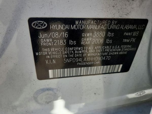 2017 HYUNDAI ELANTRA Sport
