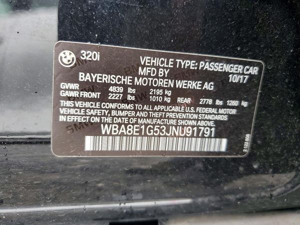2018 BMW 320