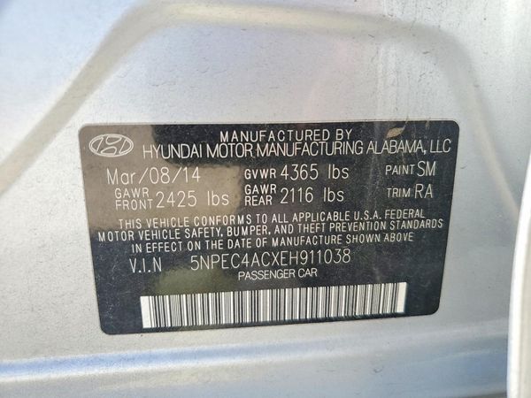 2014 HYUNDAI SONATA