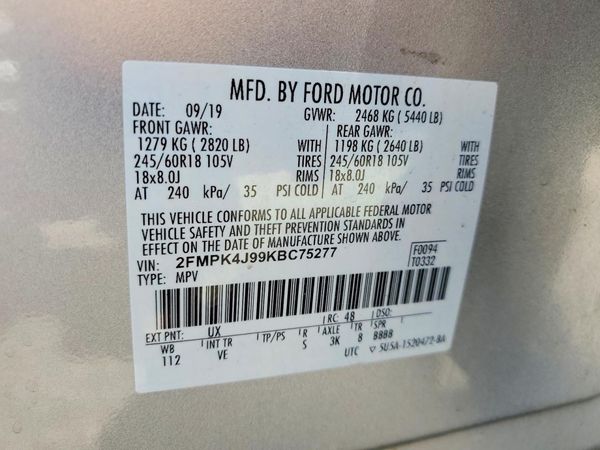 2019 FORD EDGE
