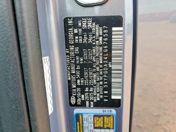 2020 KIA SORENTO L, LX, S
