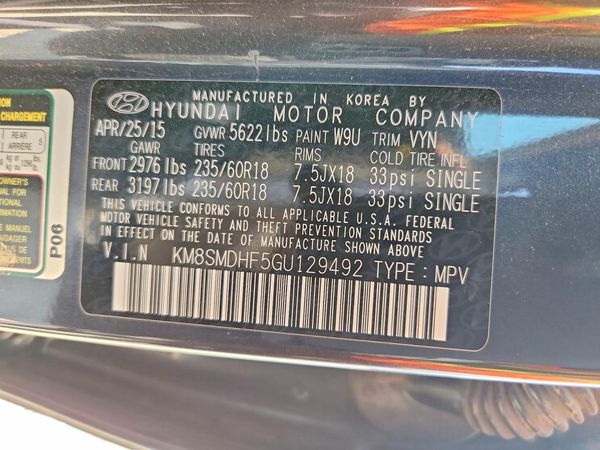 2016 HYUNDAI SANTA FE GI