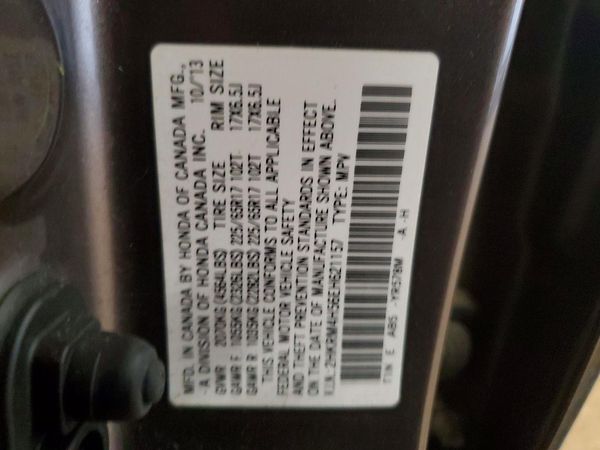 2014 HONDA CRV EX — VINS