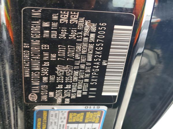 2019 KIA SORENTO L, LX, S