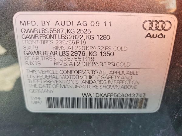 2012 AUDI Q5 Premium Plus