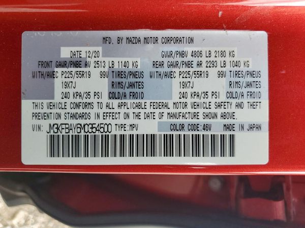 2021 MAZDA CX-5 Grand Touring Reserve