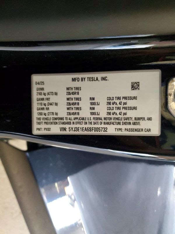 2025 TESLA MODEL 3
