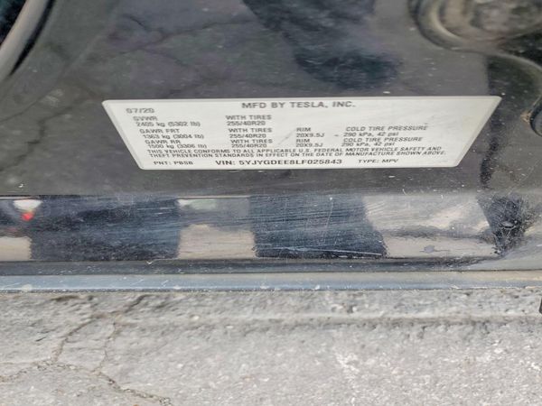 2020 TESLA MODEL Y