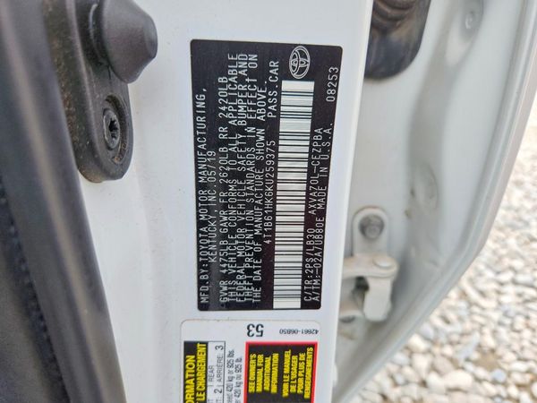 2019 TOYOTA CAMRY XSE